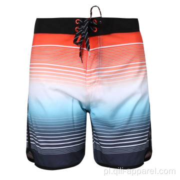 Kolorowe plażowe szorty plażowe ze stretchem dla mężczyzn